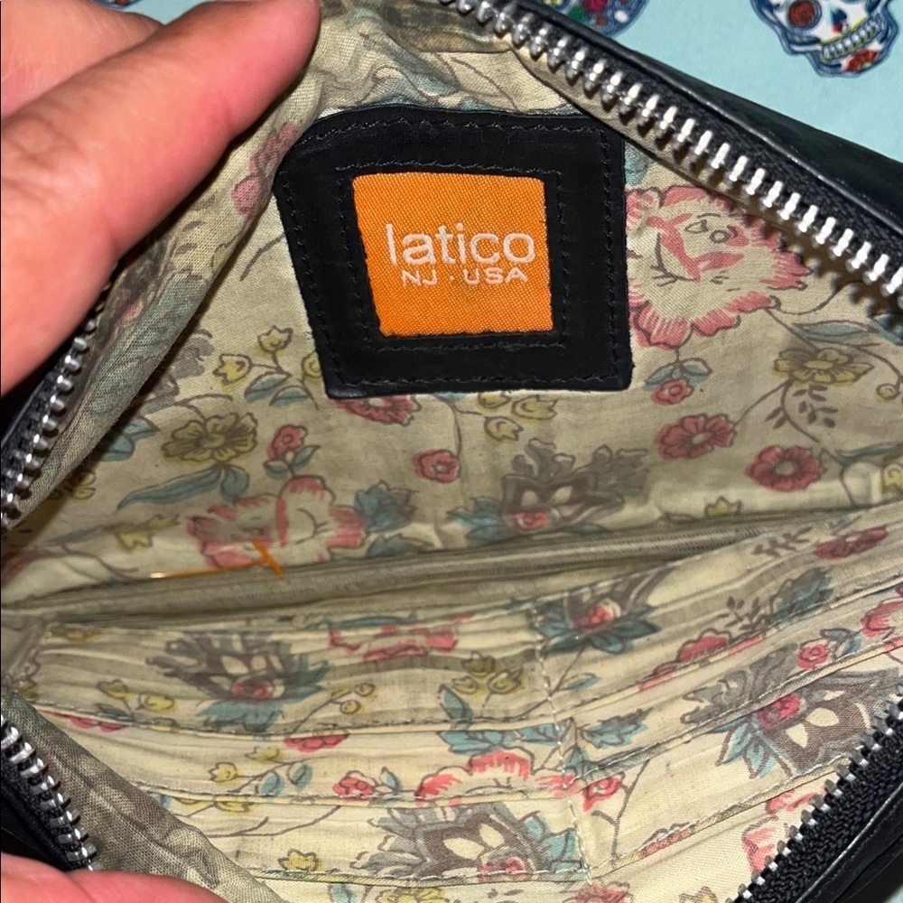 Latico Black Leather Wristlet - Picture 7 of 8